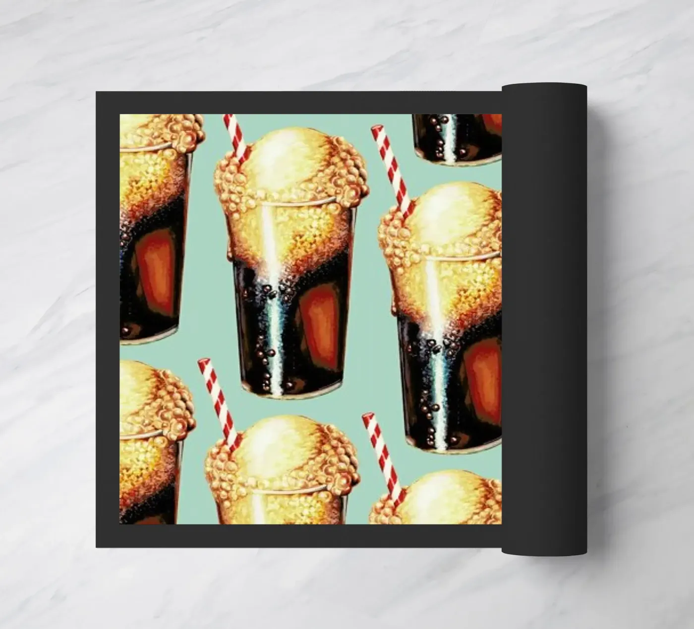 Rootbeer Float Pattern doormat by Kelly Gilleran