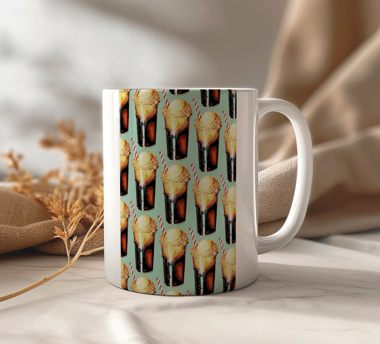 Rootbeer Float Pattern tazza in ceramica da Kelly Gilleran