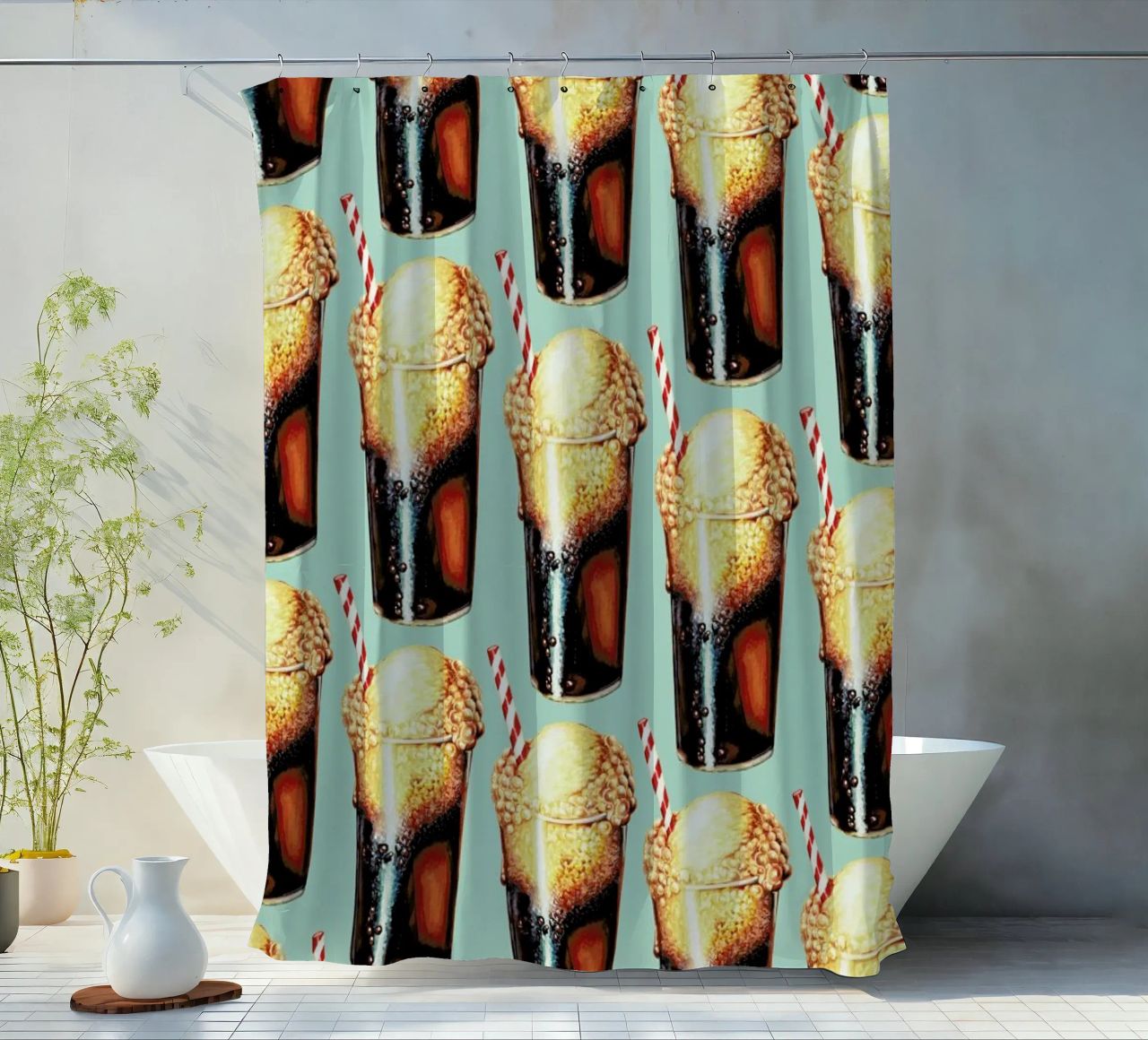 Rootbeer Float Pattern tenda da doccia da Kelly Gilleran