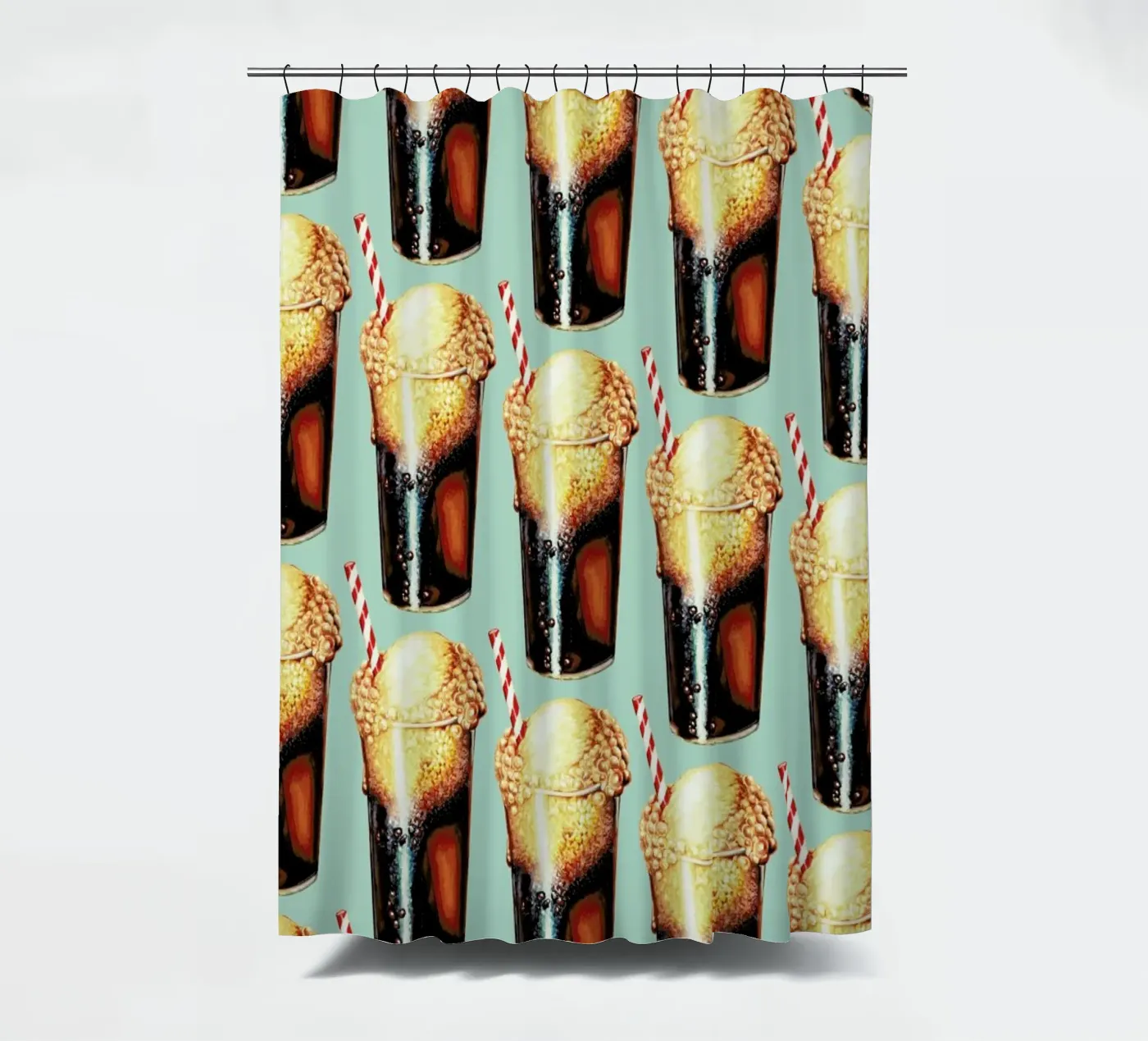 Rootbeer Float Pattern Duschvorhang von Kelly Gilleran