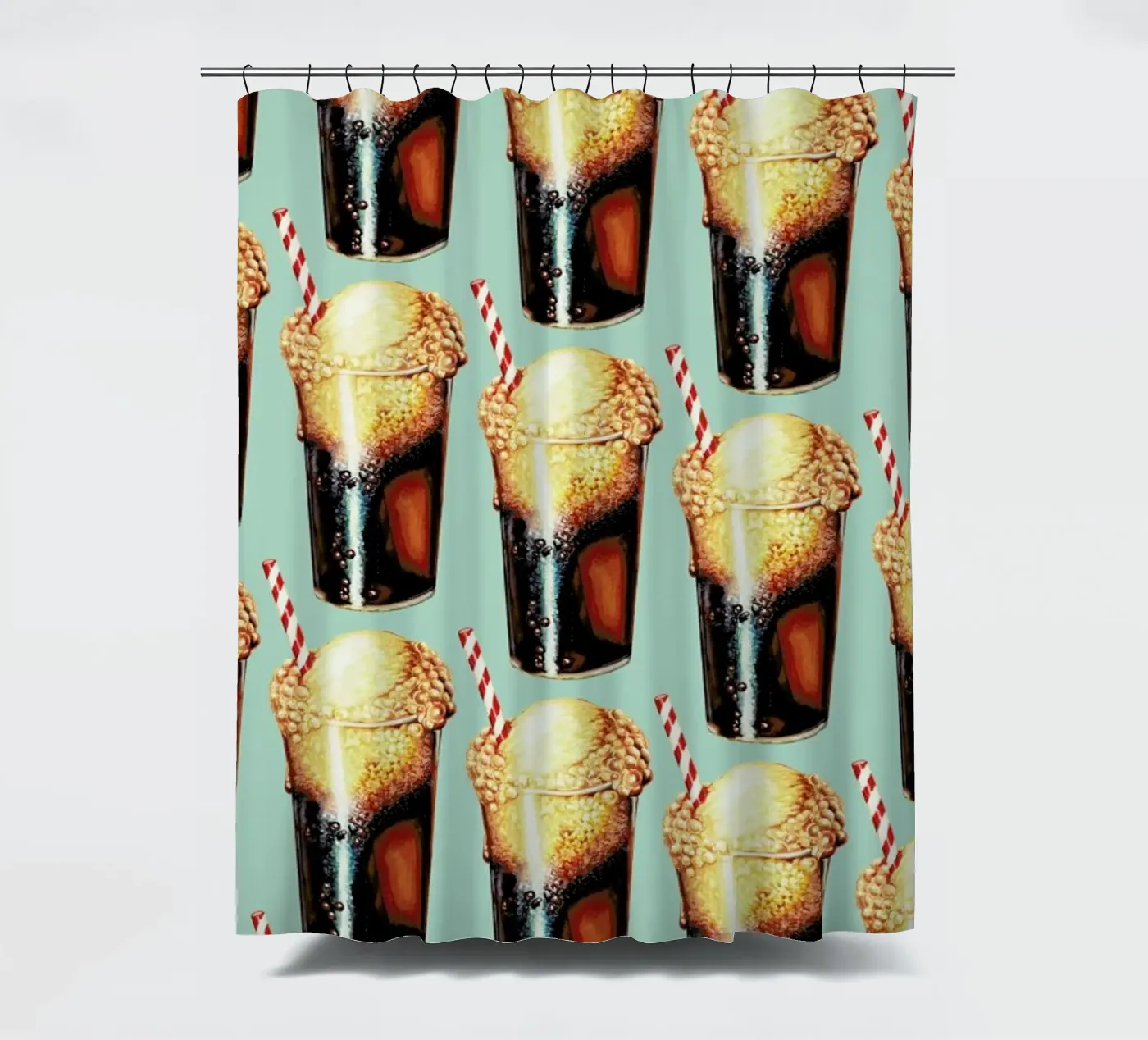 Rootbeer Float Pattern douchegordijn van Kelly Gilleran