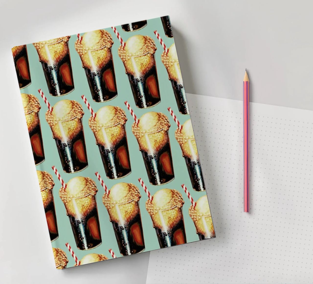 Rootbeer Float Pattern notebook by Kelly Gilleran