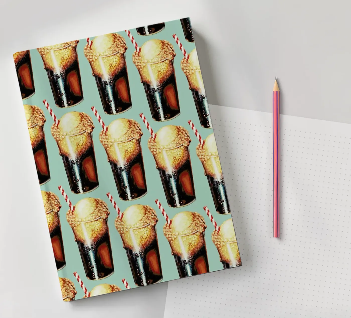 Rootbeer Float Pattern notebook by Kelly Gilleran