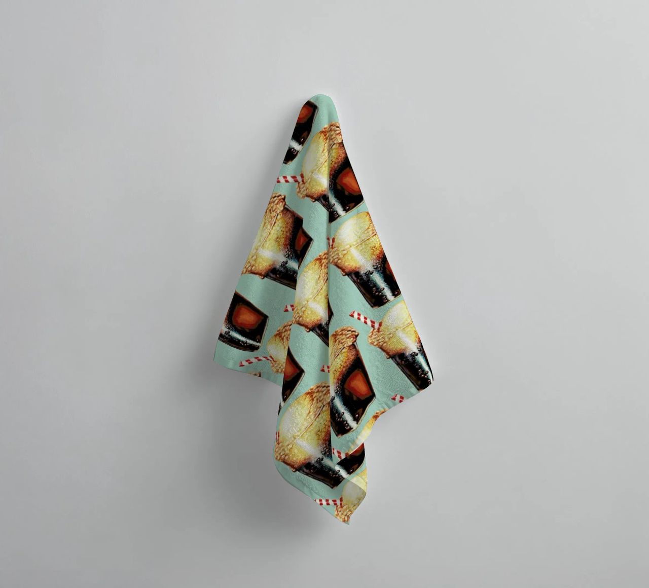Rootbeer Float Pattern towel by Kelly Gilleran