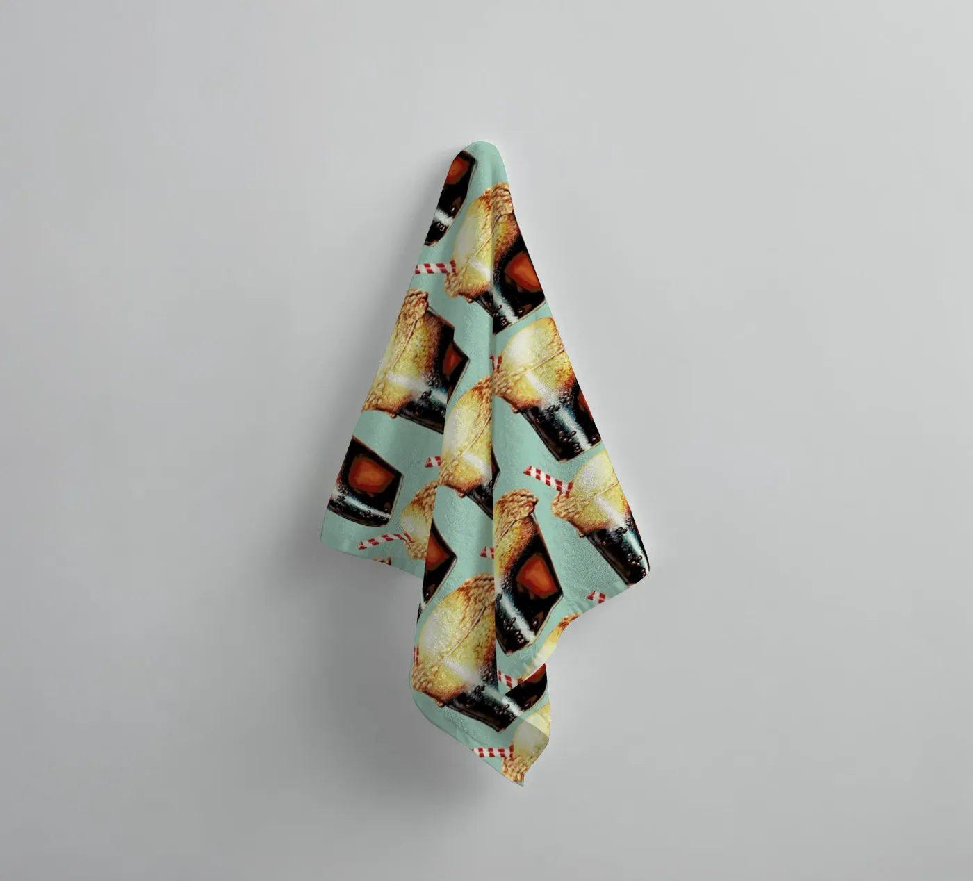 Rootbeer Float Pattern Handtuch von Kelly Gilleran