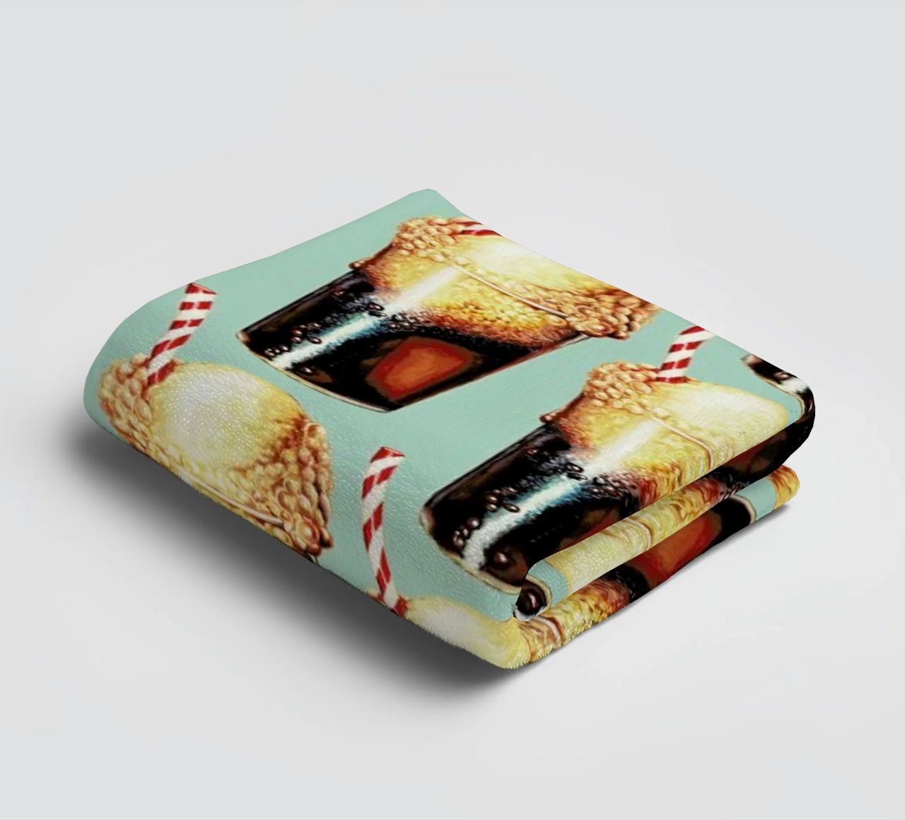 Rootbeer Float Pattern towel by Kelly Gilleran
