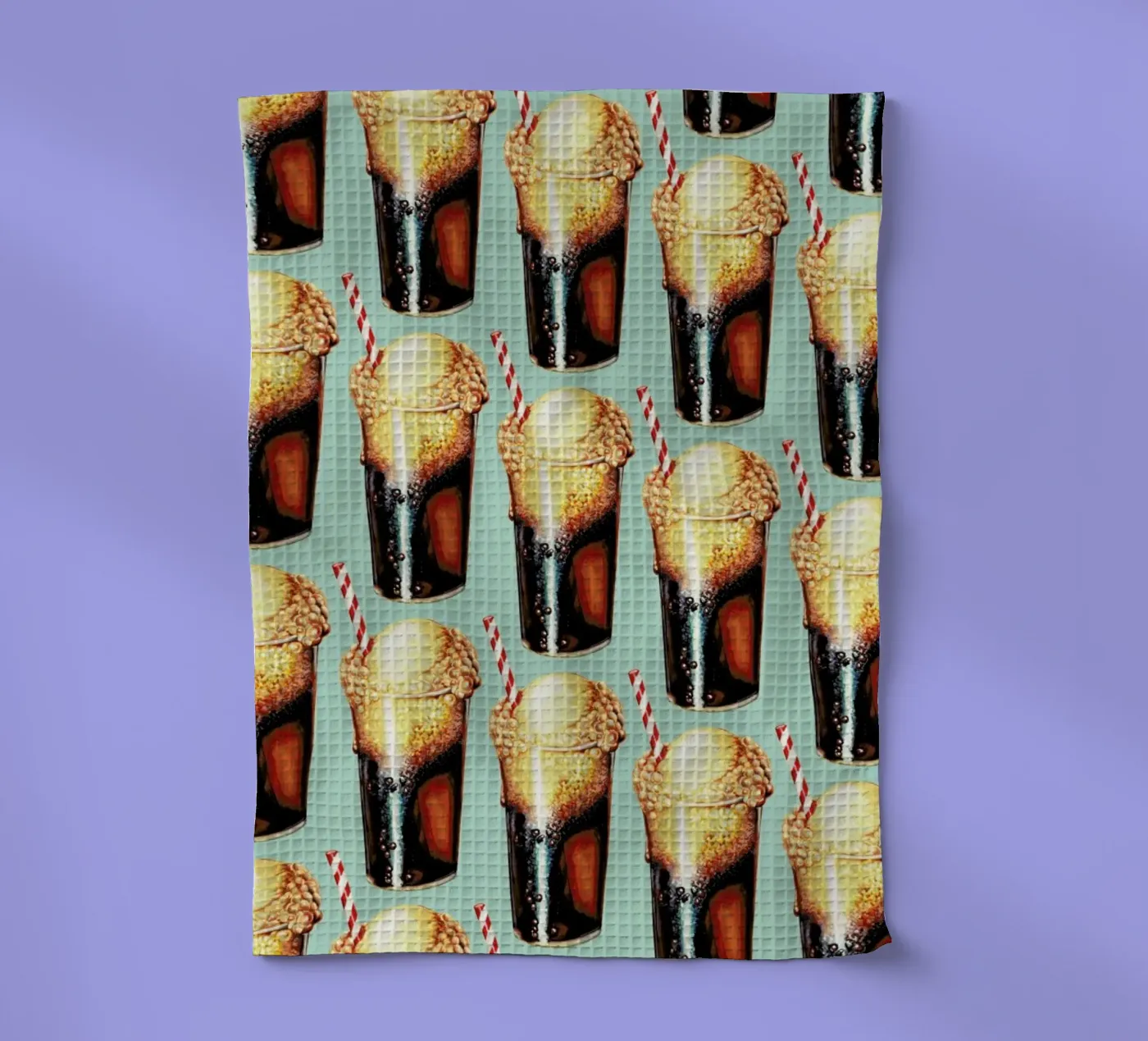 Rootbeer Float Pattern Geschirrtuch von Kelly Gilleran