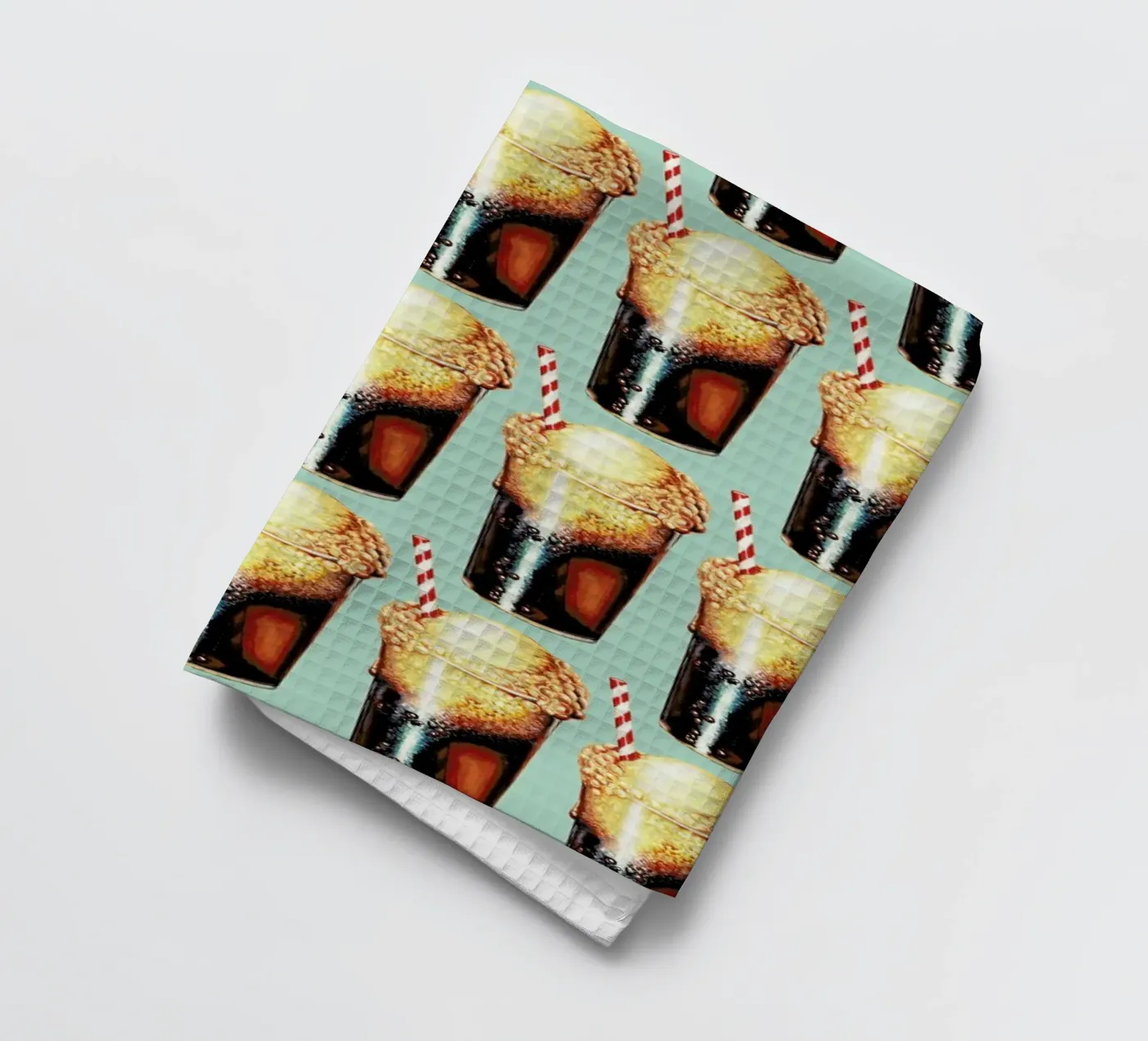Rootbeer Float Pattern Geschirrtuch von Kelly Gilleran