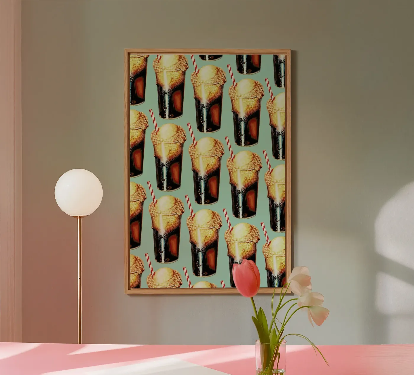 Rootbeer Float Pattern Alu-Dibond von Kelly Gilleran