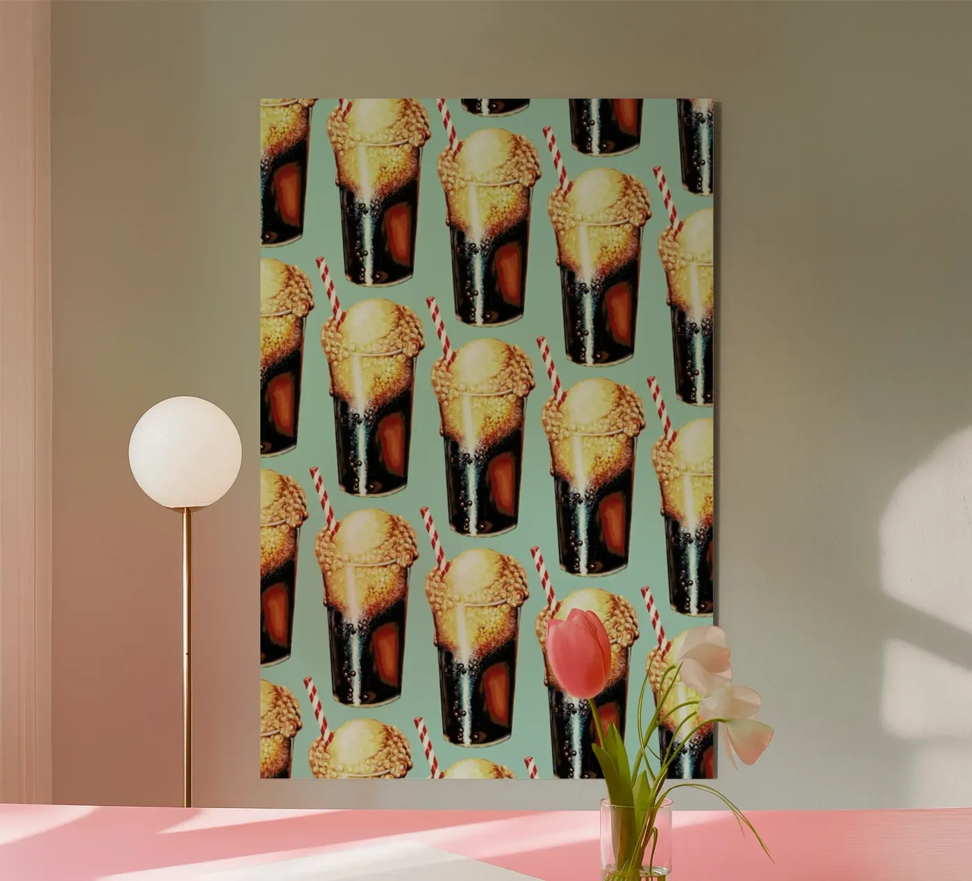 Rootbeer Float Pattern Alu-Dibond von Kelly Gilleran