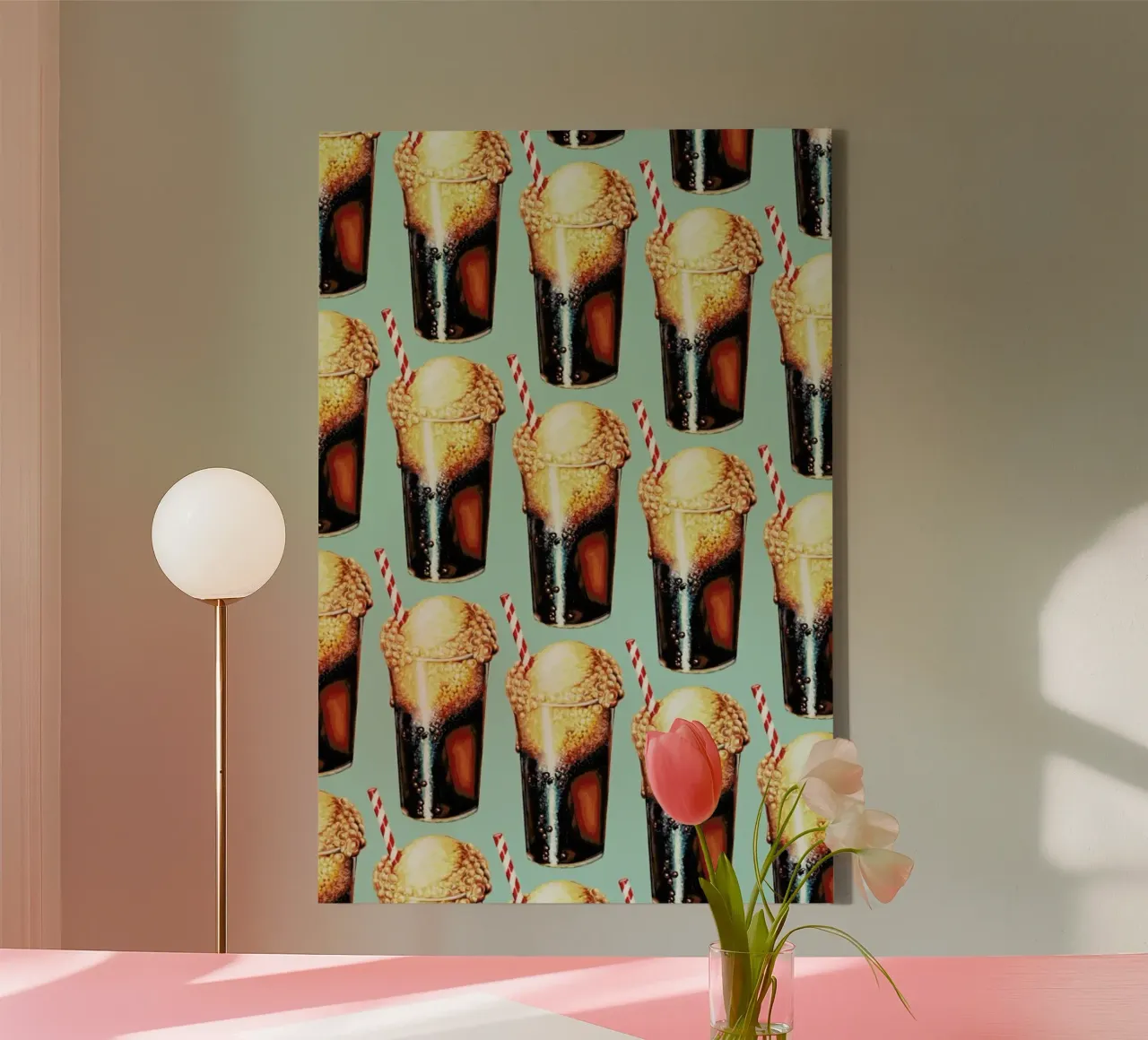 Rootbeer Float Pattern Leinwand von Kelly Gilleran