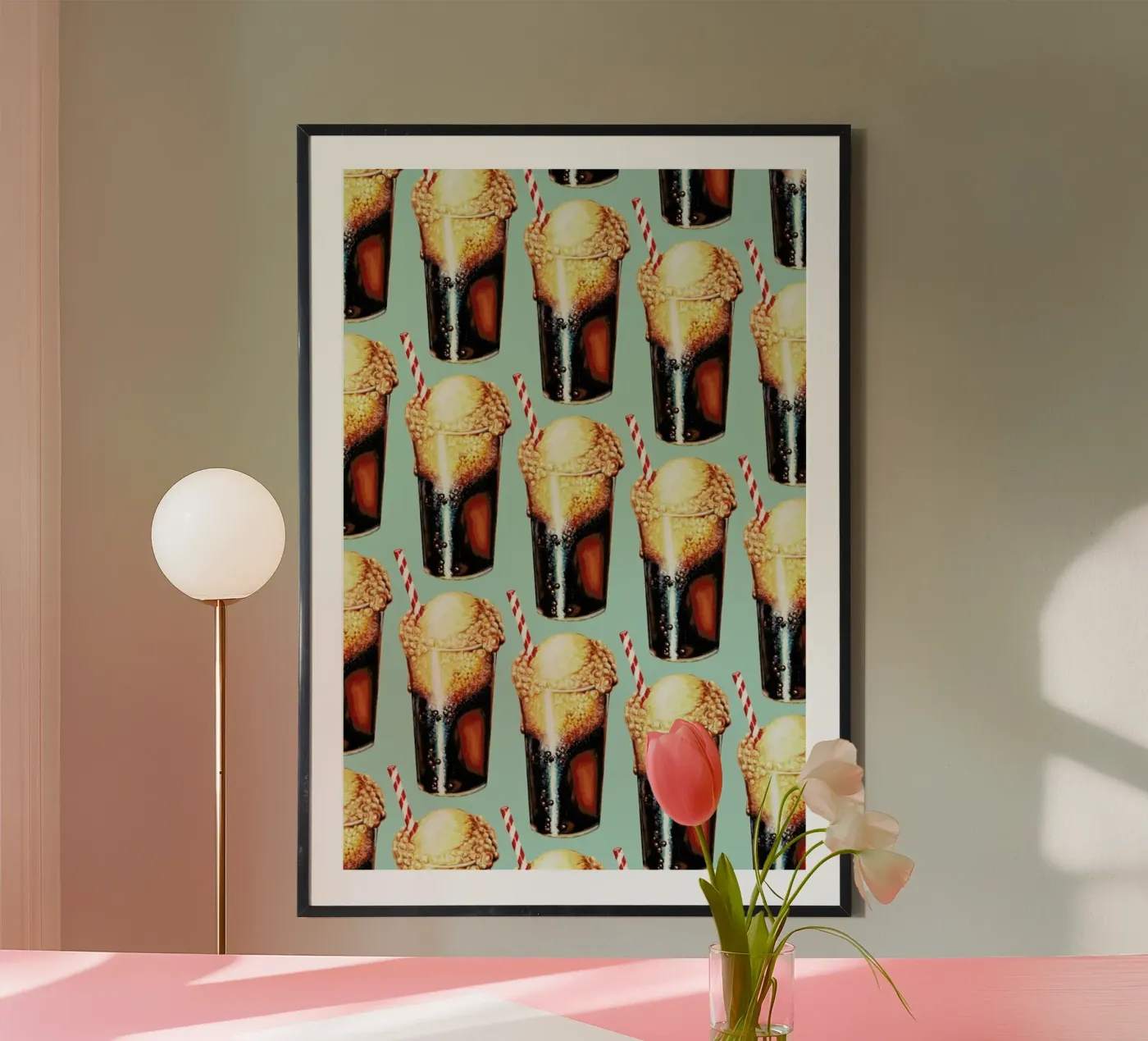 Rootbeer Float Pattern Poster von Kelly Gilleran