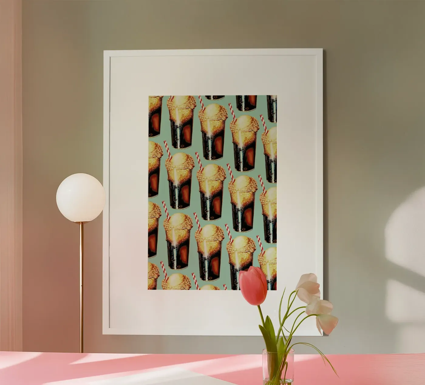 Rootbeer Float Pattern Poster von Kelly Gilleran