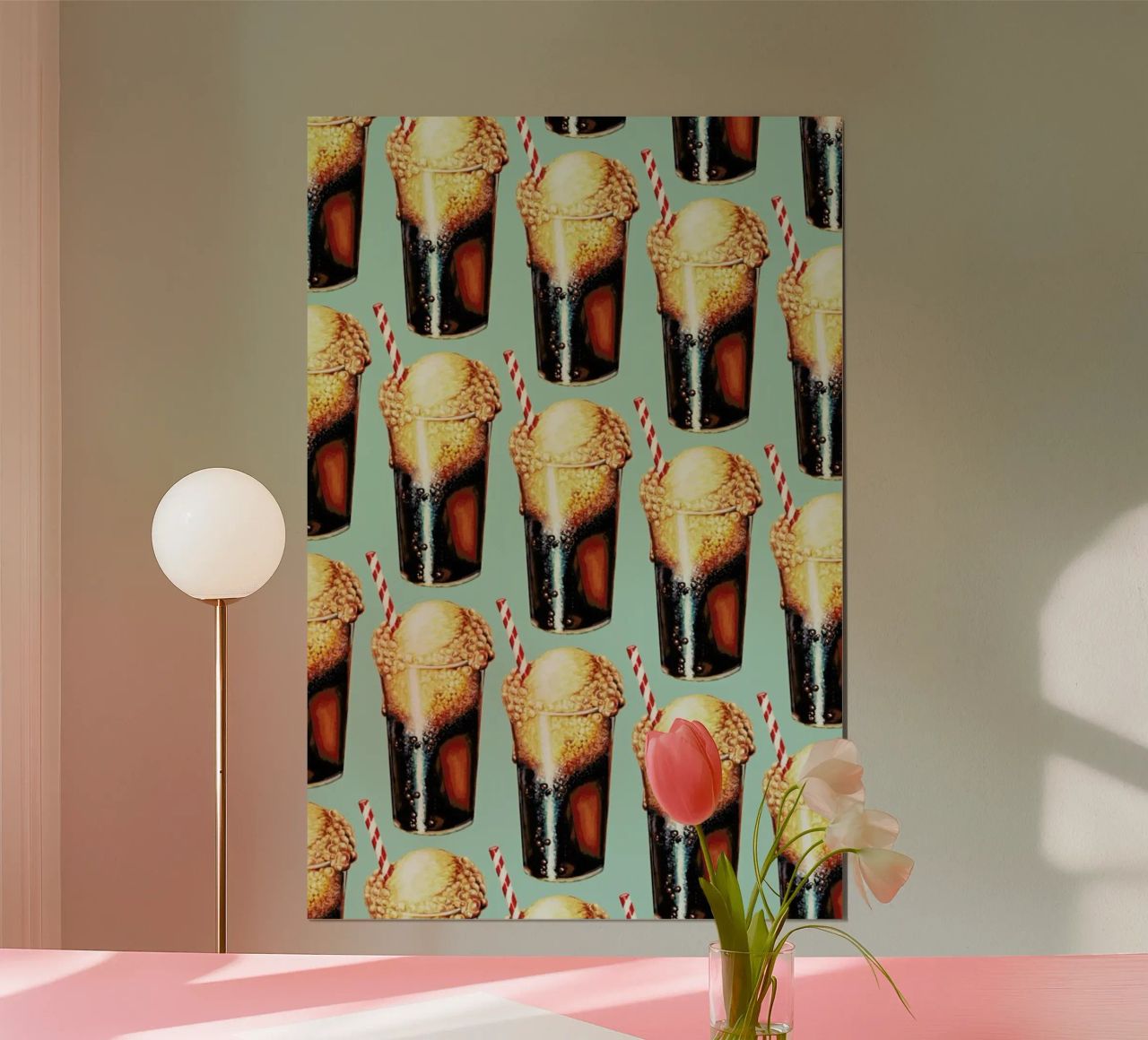 Rootbeer Float Pattern poster by Kelly Gilleran
