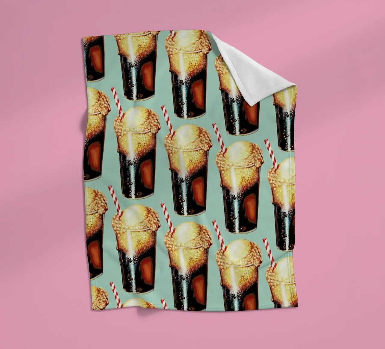 Rootbeer Float Pattern Fleecedecke von Kelly Gilleran