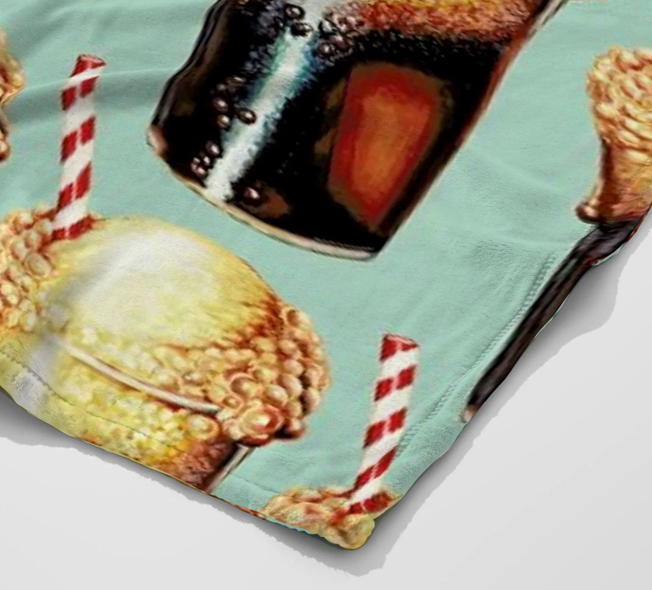 Rootbeer Float Pattern fleece blanket by Kelly Gilleran