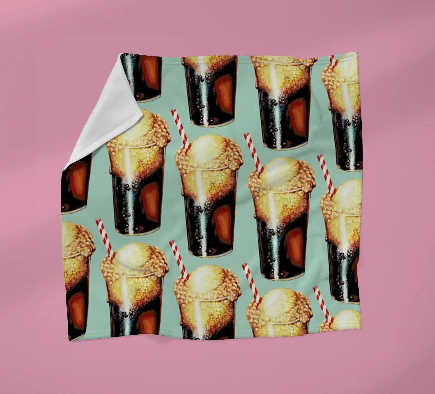 Rootbeer Float Pattern plaid polaire de Kelly Gilleran