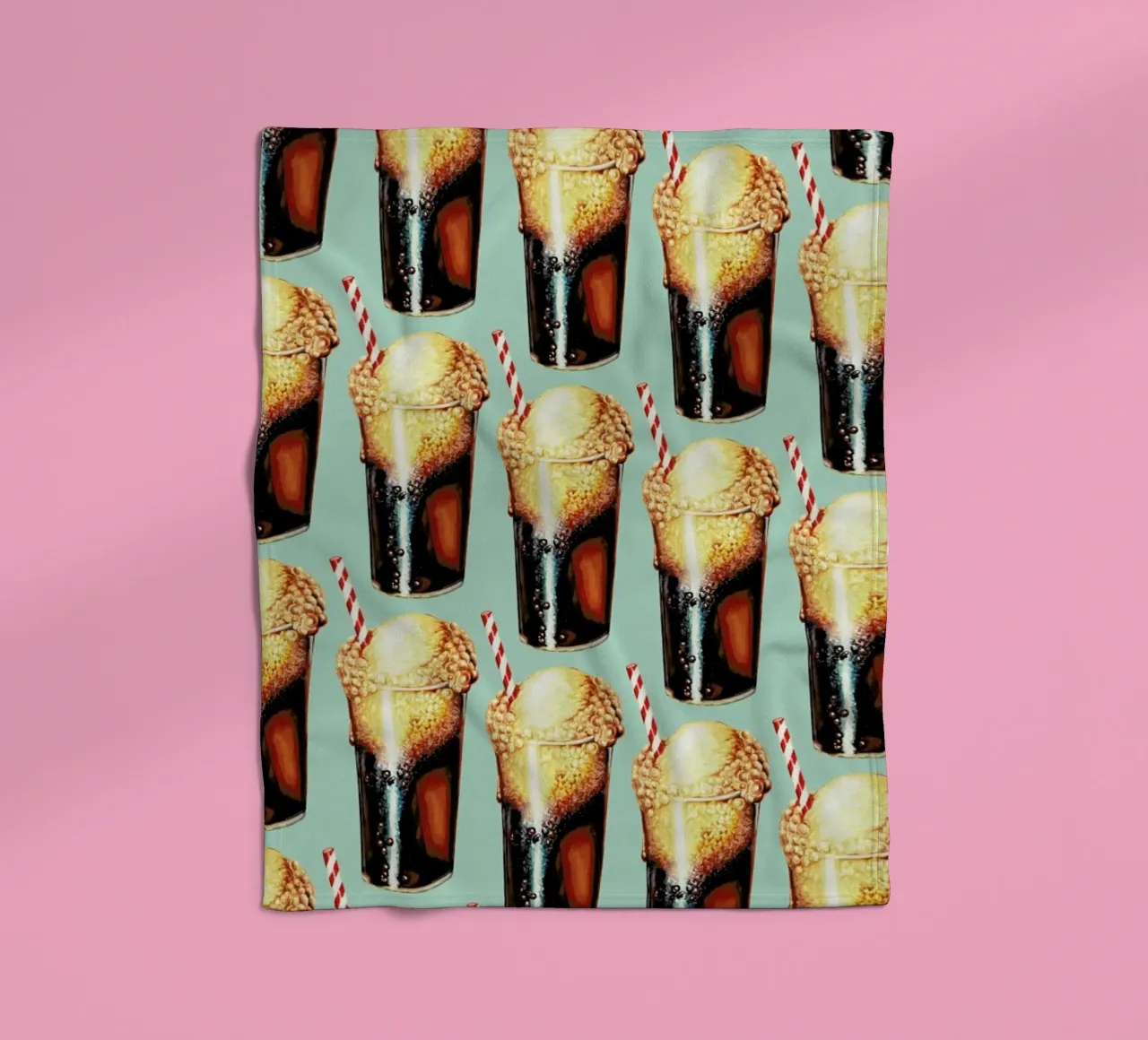 Rootbeer Float Pattern Fleecedecke von Kelly Gilleran