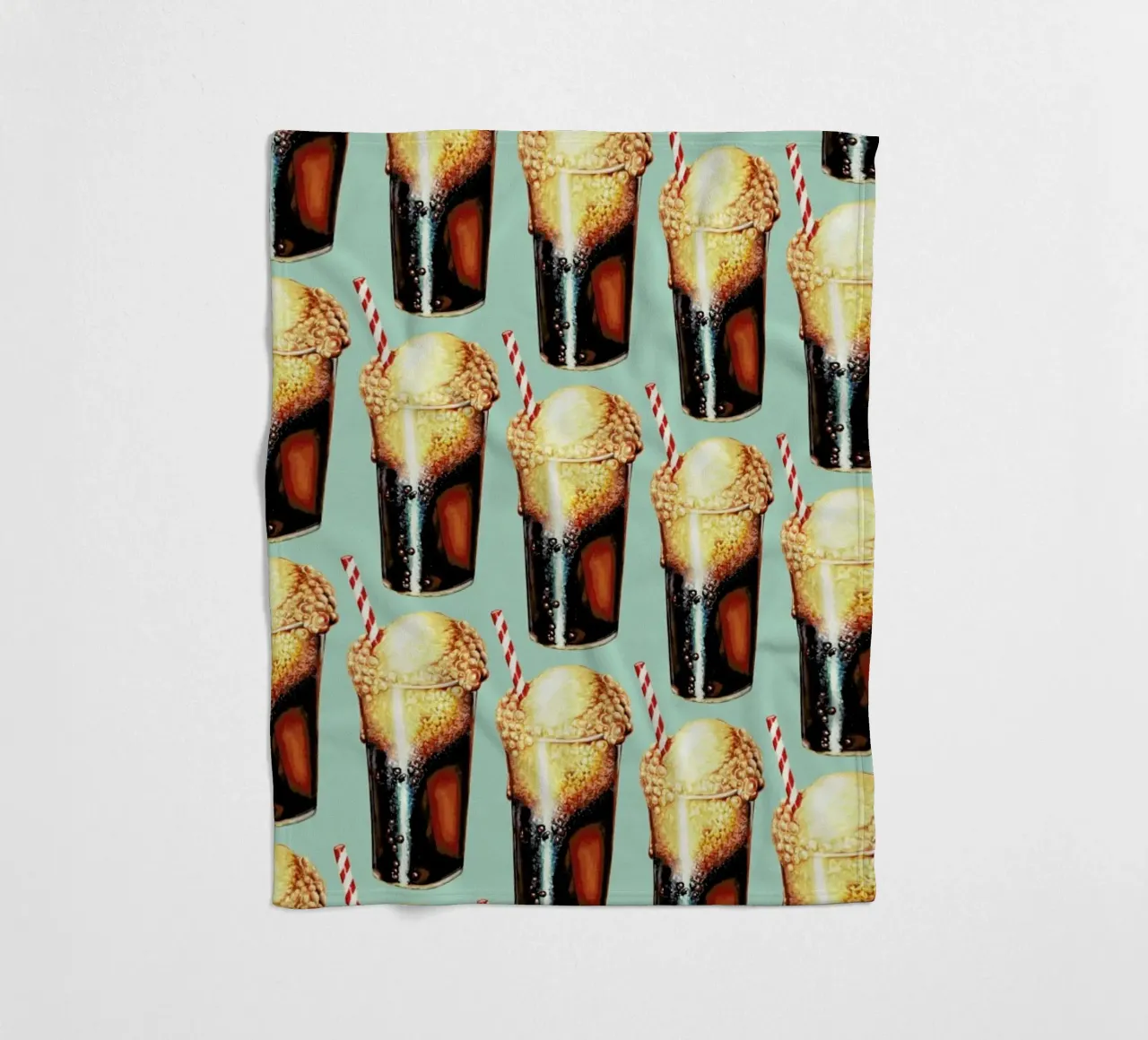 Rootbeer Float Pattern Fleecedecke von Kelly Gilleran
