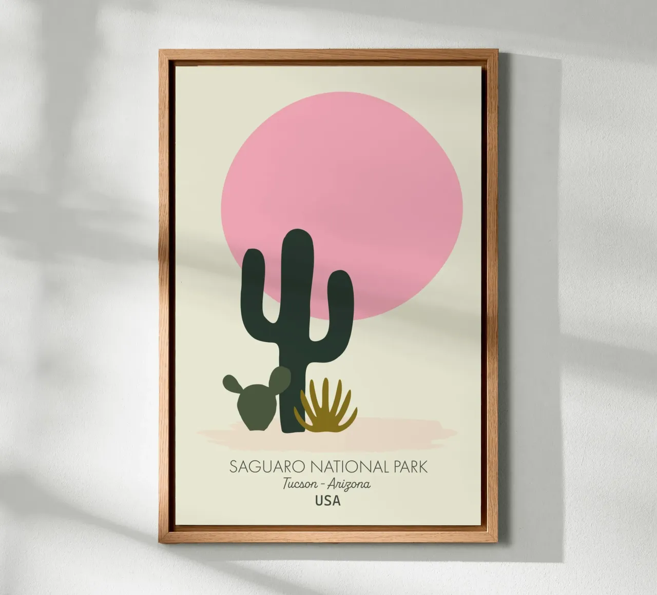 parco nazionale del saguaro tela con Cornice a cassetta da STUDIO 4H37