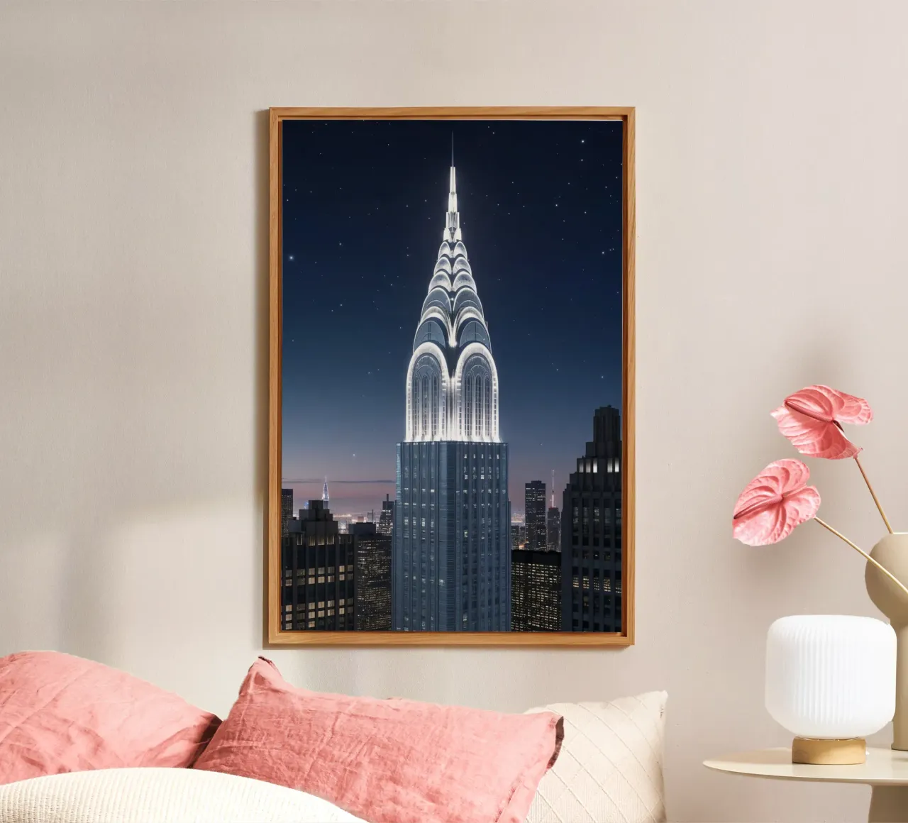 Starry Night Over the Chrysler Building alluminio dibond da AlbertKlee