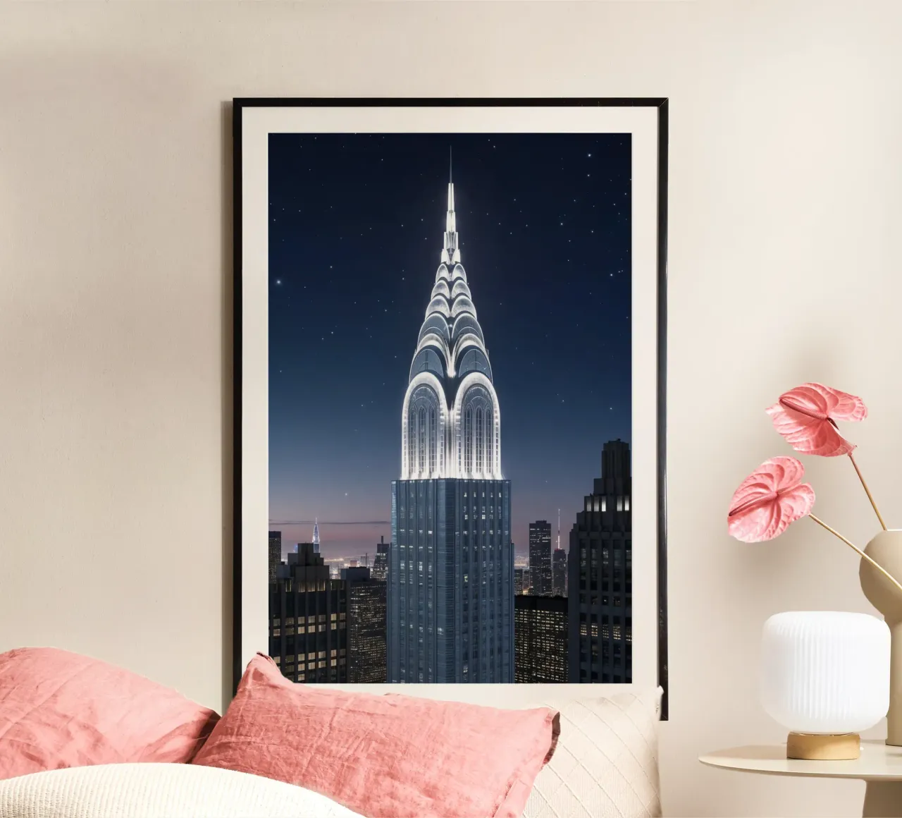Starry Night Over the Chrysler Building carta hahnemühle da AlbertKlee