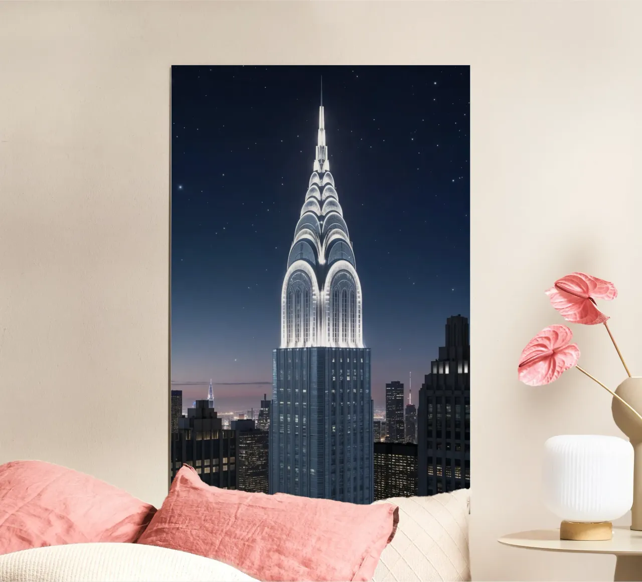 Starry Night Over the Chrysler Building carta hahnemühle da AlbertKlee