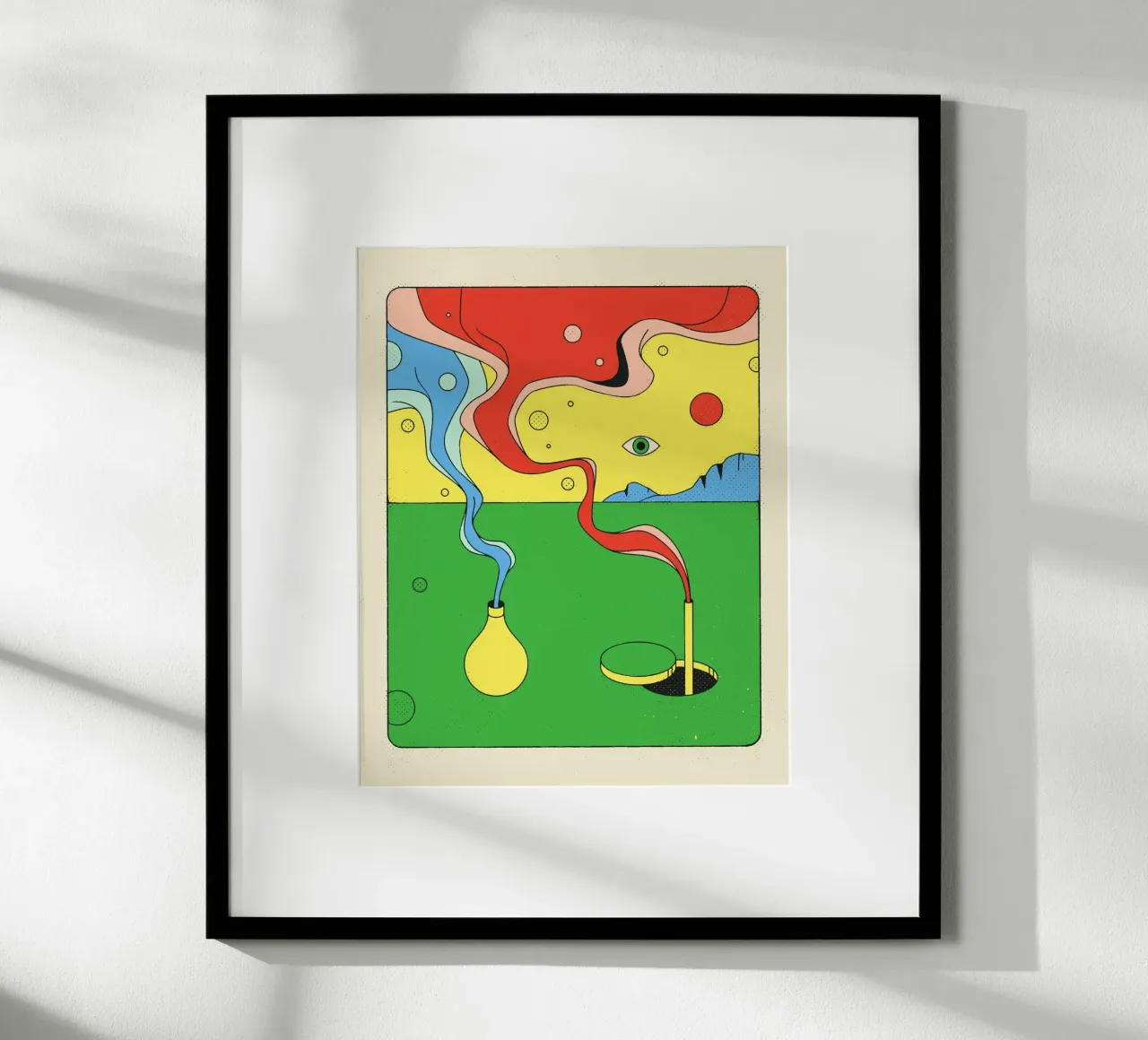 ALCHIMIA poster con telaio in alluminio da Jazzberry Blue