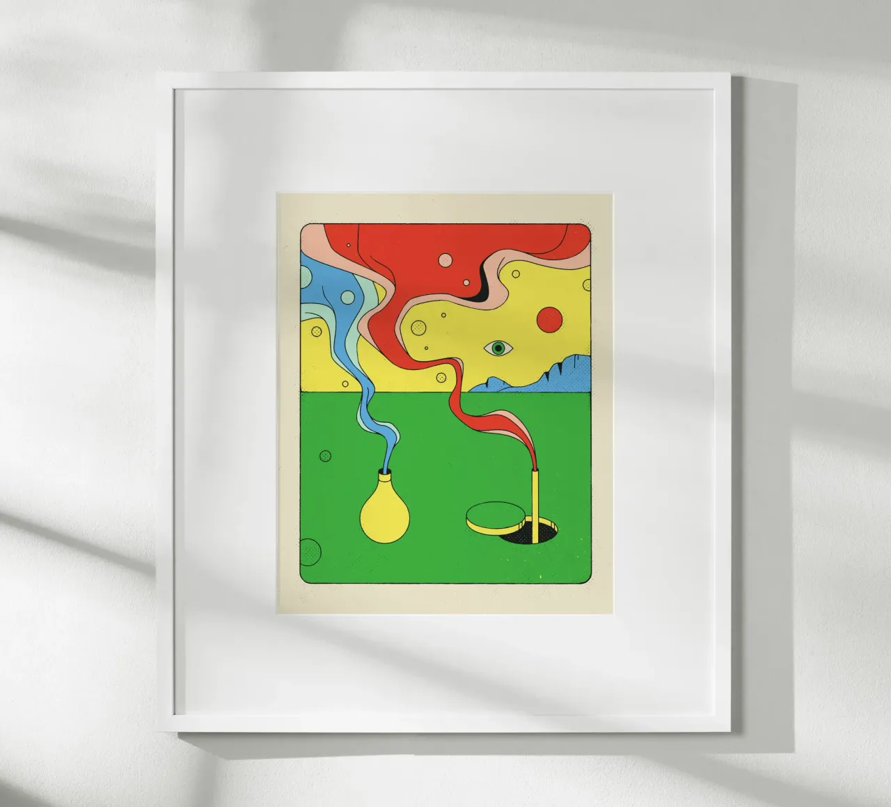 ALCHIMIA poster con telaio in alluminio da Jazzberry Blue