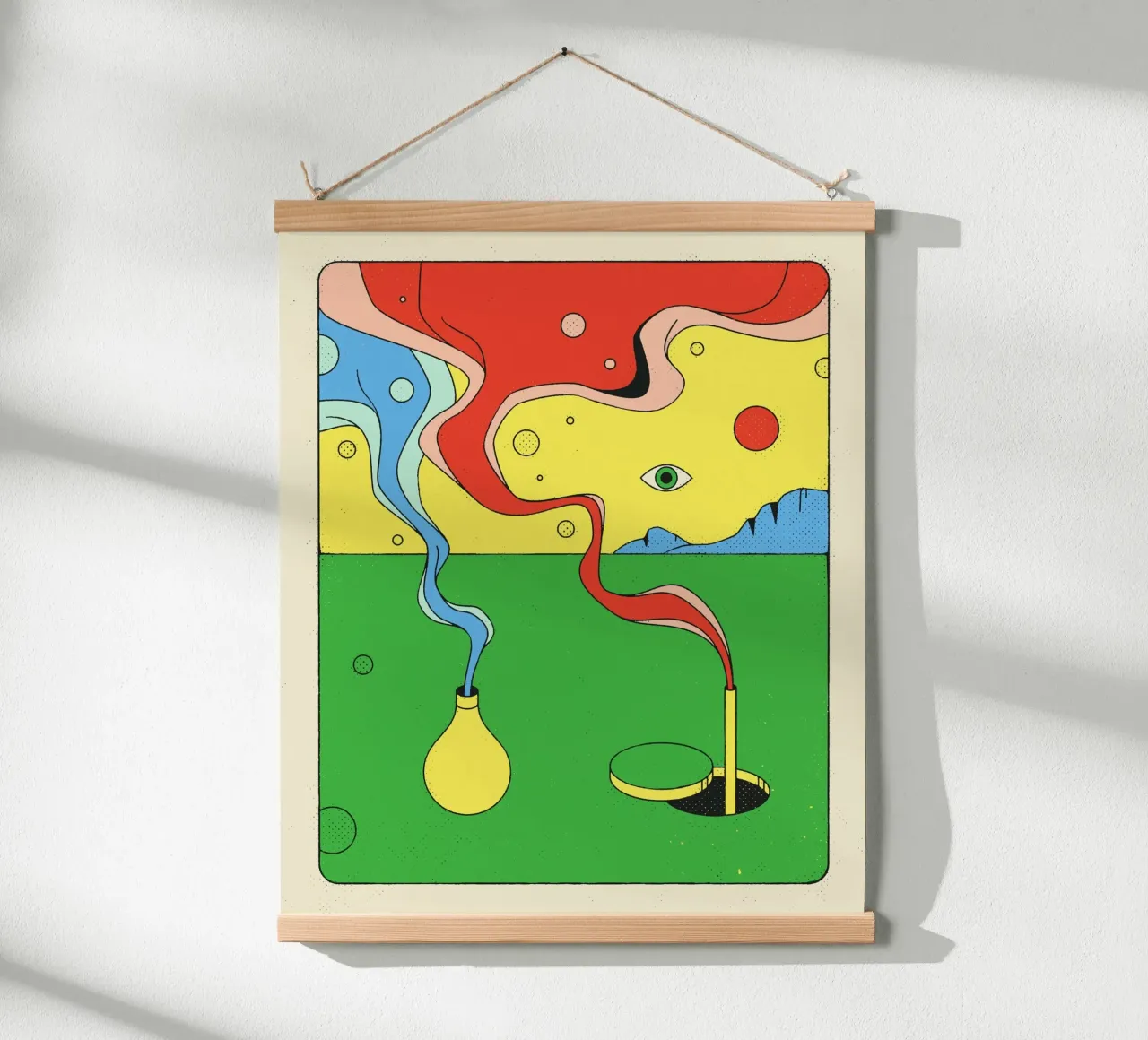 ALCHIMIA poster con telaio in alluminio da Jazzberry Blue