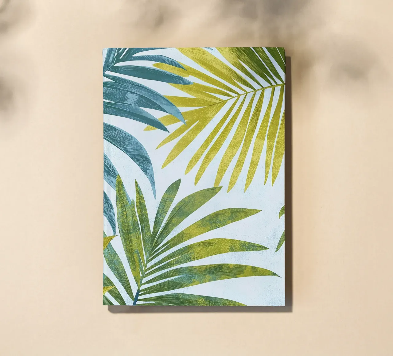 Boho Botanical Palm Tree Leaves Tropical Plants Greenery notebook by Gentle Echoes Art