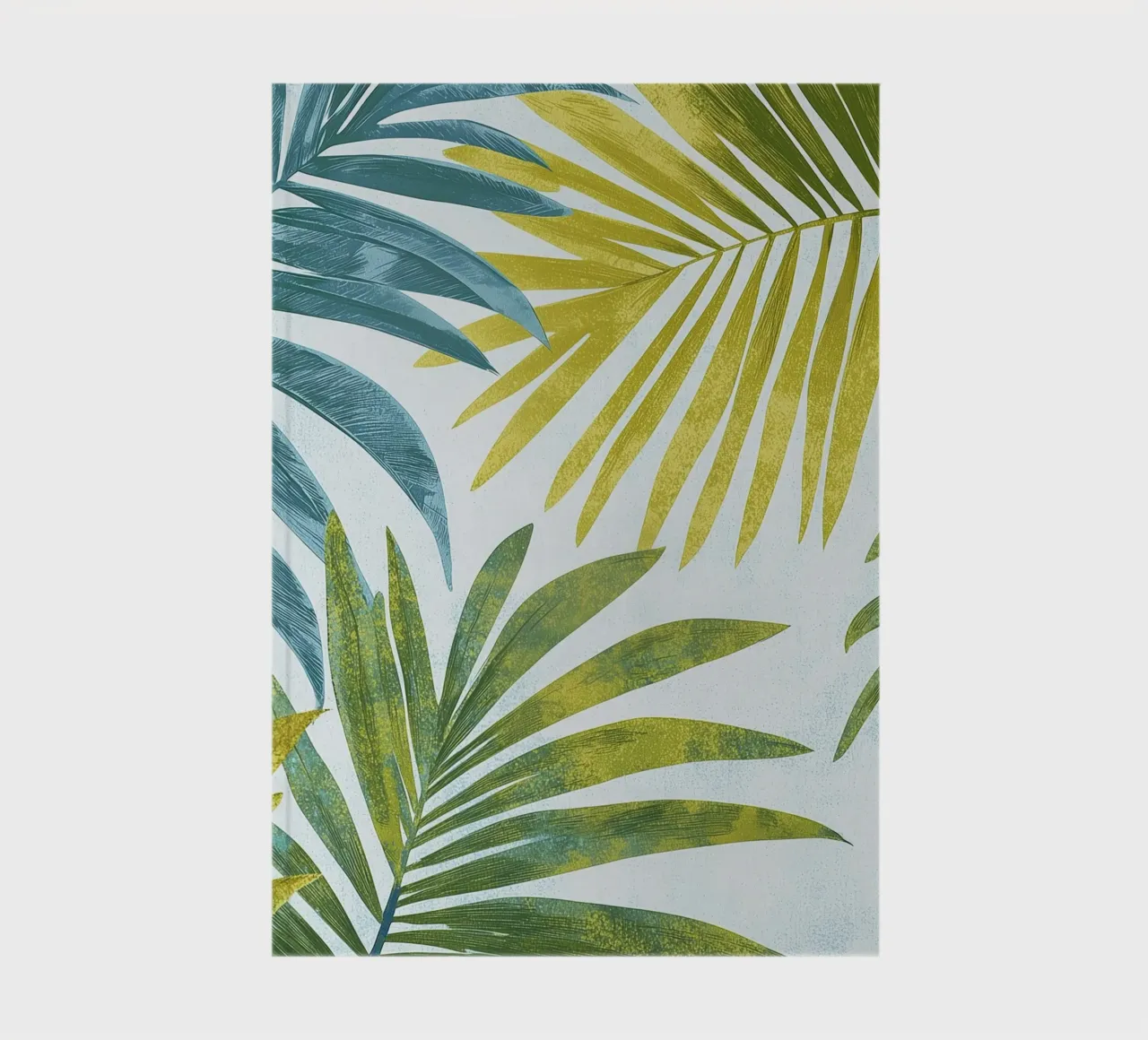 Boho Botanical Palm Tree Leaves Tropical Plants Greenery notebook by Gentle Echoes Art
