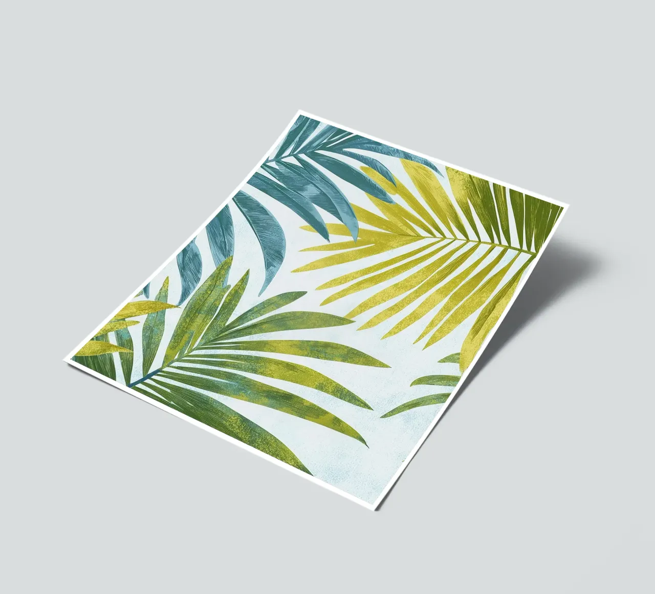 Boho Botanical Palm Tree Blätter Tropische Pflanzen Grünzeug Stickerbogen von Gentle Echoes Art