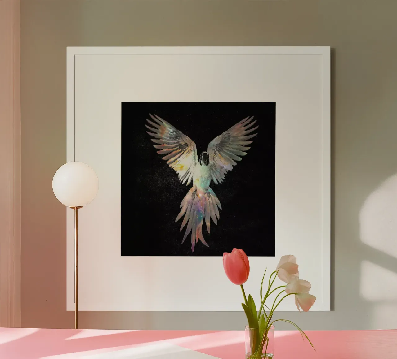 Parrot poster con telaio in alluminio da Dániel Taylor