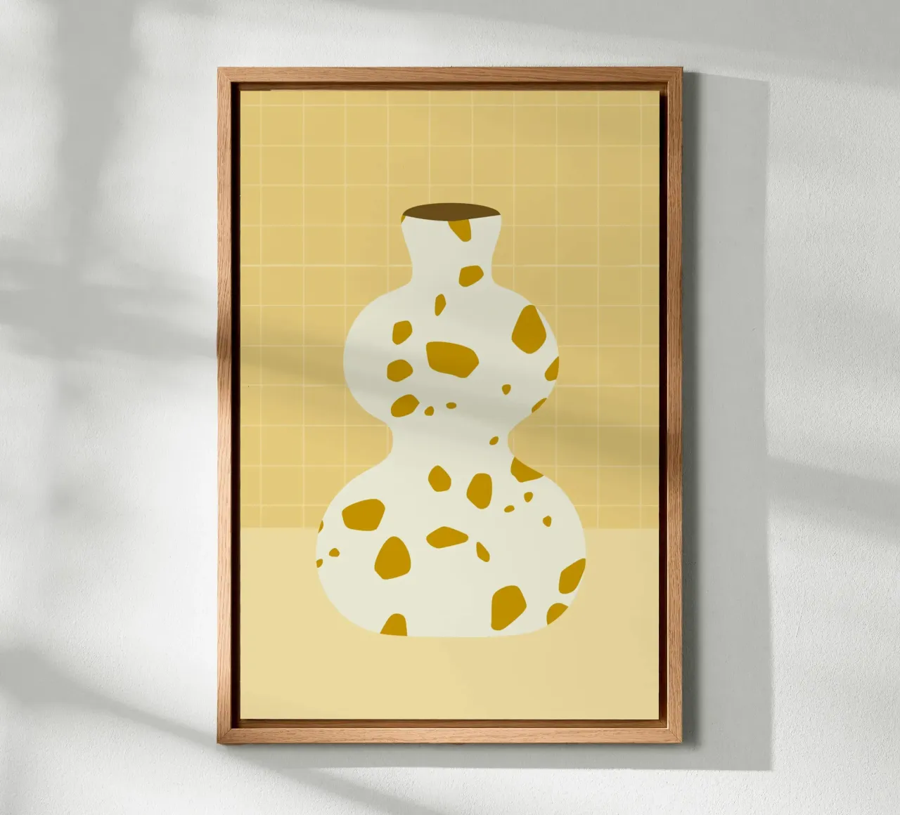 vaso in terrazzo tela con Cornice a cassetta da STUDIO 4H37