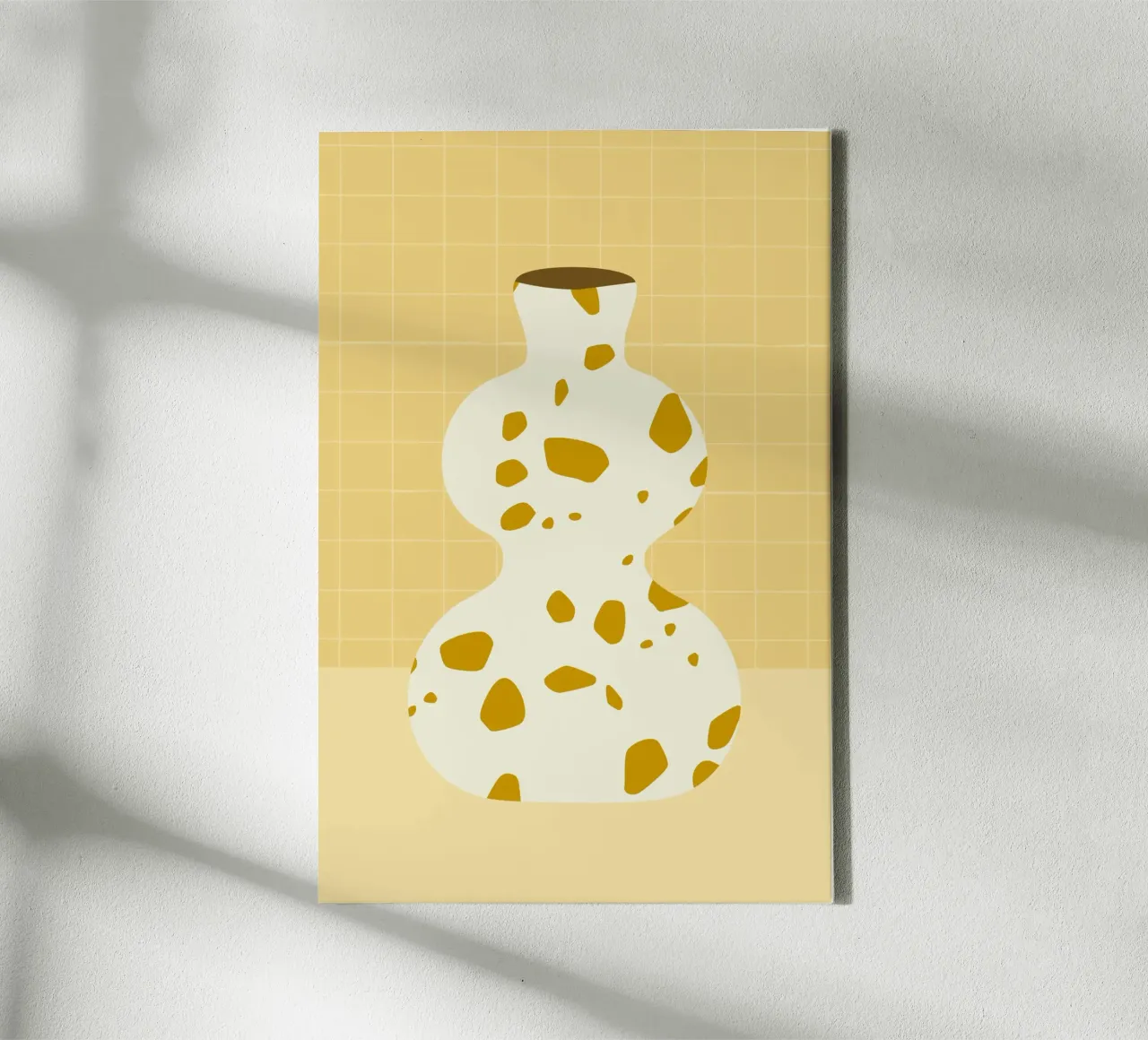 vaso in terrazzo tela con Cornice a cassetta da STUDIO 4H37