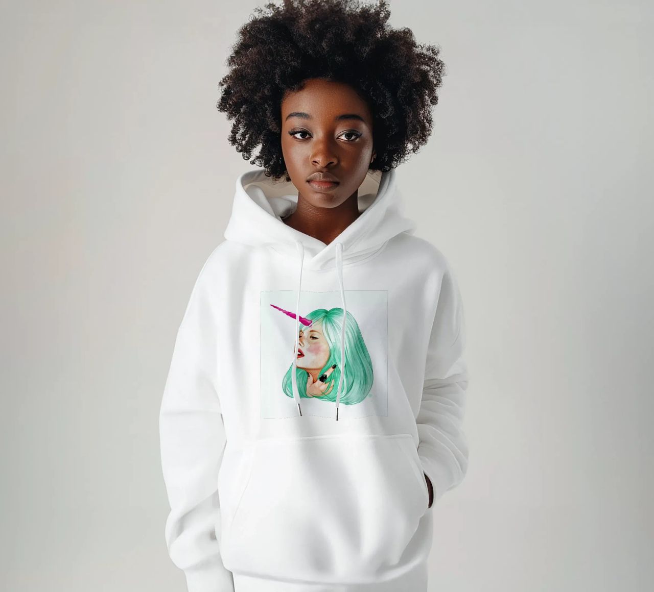 Unicorn felpa con cappuccio da Ina Stanimirova