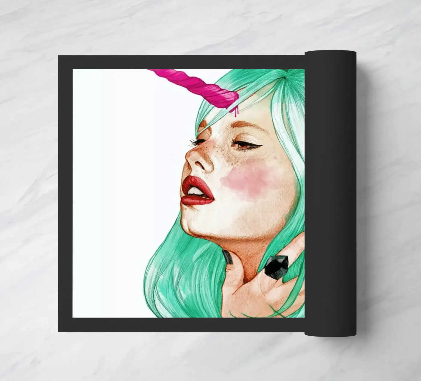 Unicorn deurmat van Ina Stanimirova