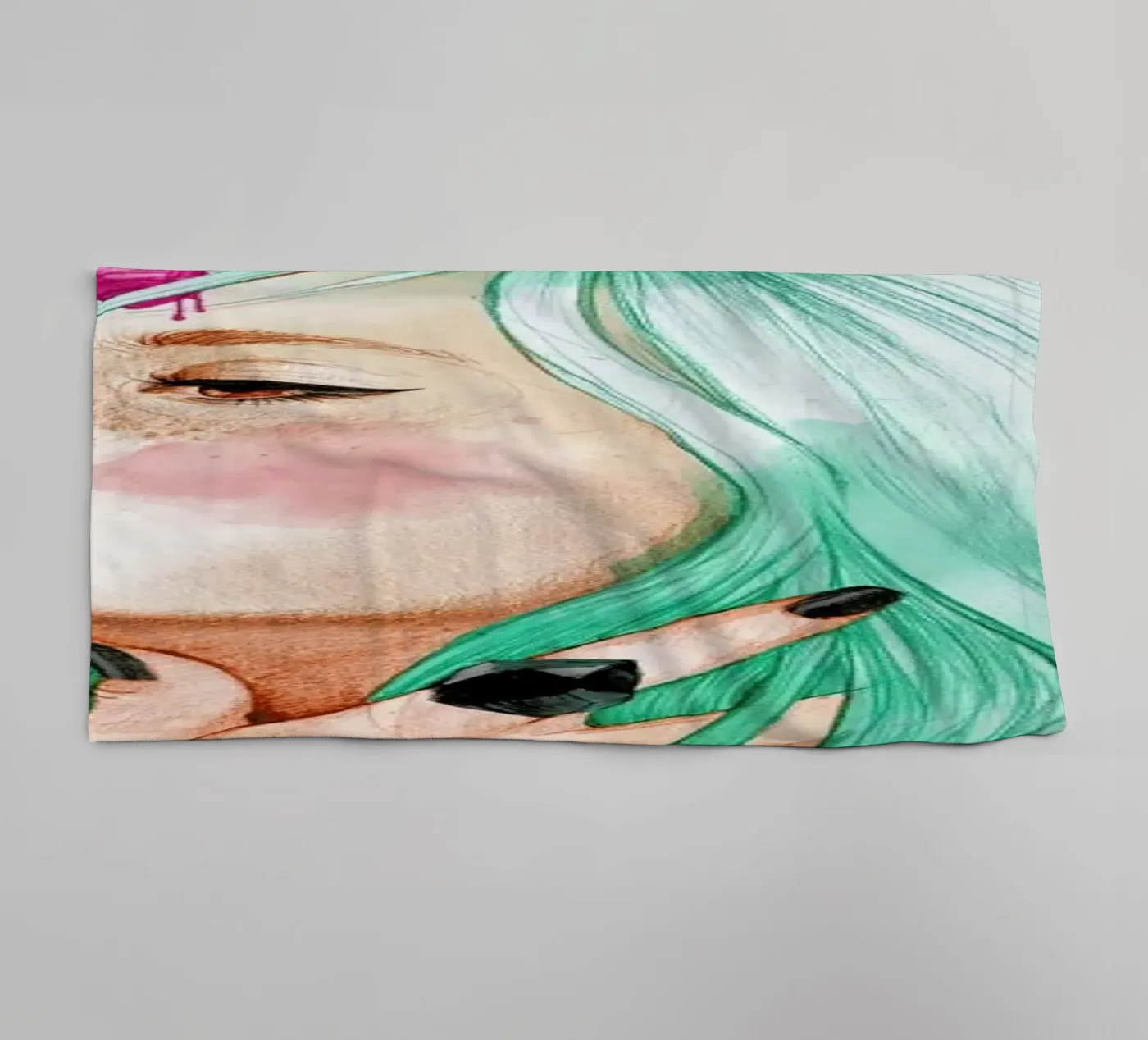 Unicorn badhanddoek van Ina Stanimirova