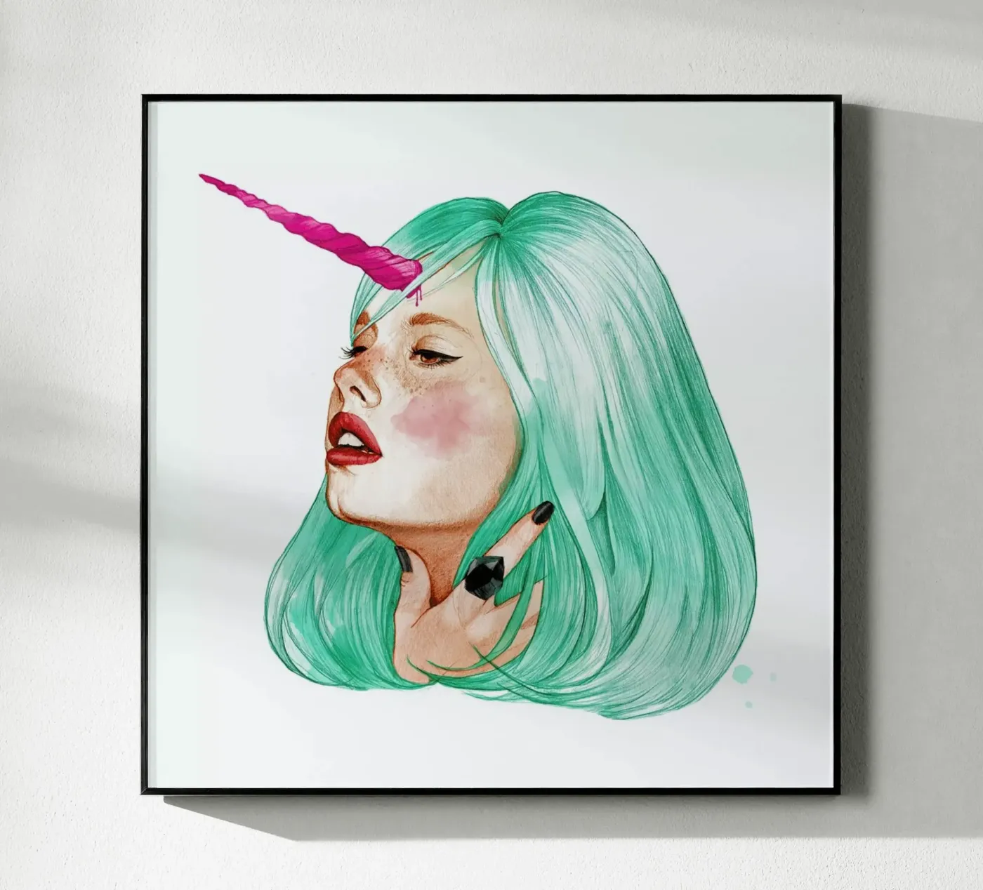 Unicorn Acryl-Glas von Ina Stanimirova