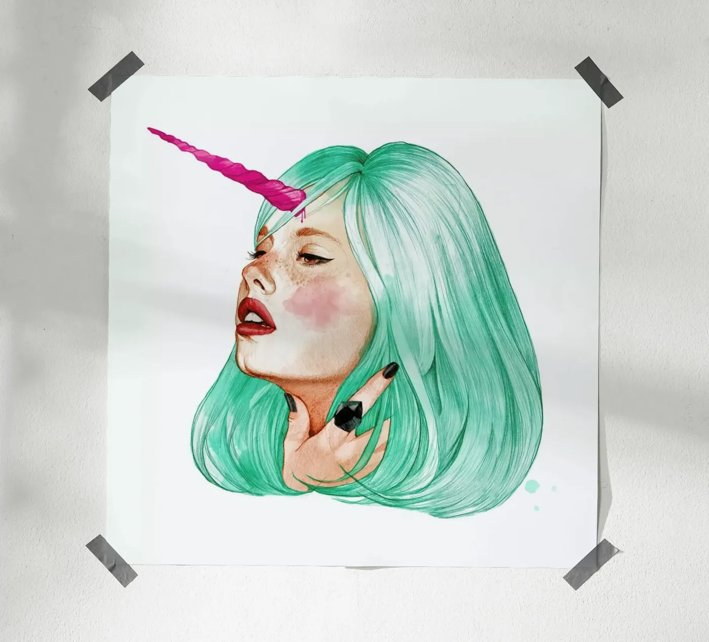 Unicorn poster van Ina Stanimirova