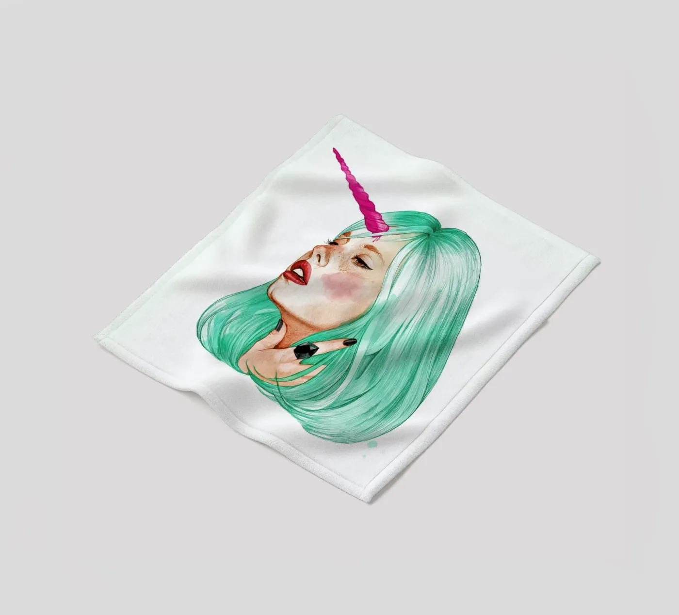 Unicorn fleecedeken van Ina Stanimirova