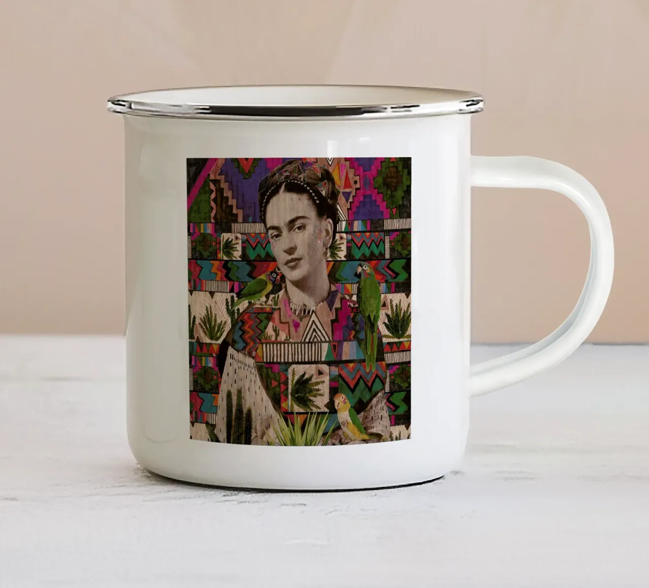 Viva La Vida tazza in smalto da Kris Tate
