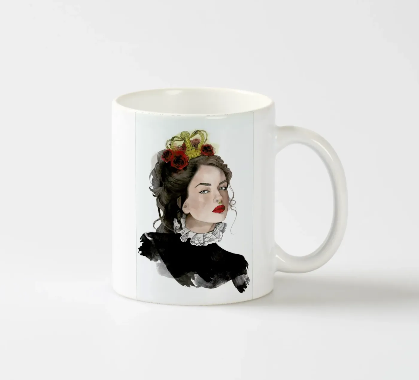 Queen keramische mok van Ina Stanimirova