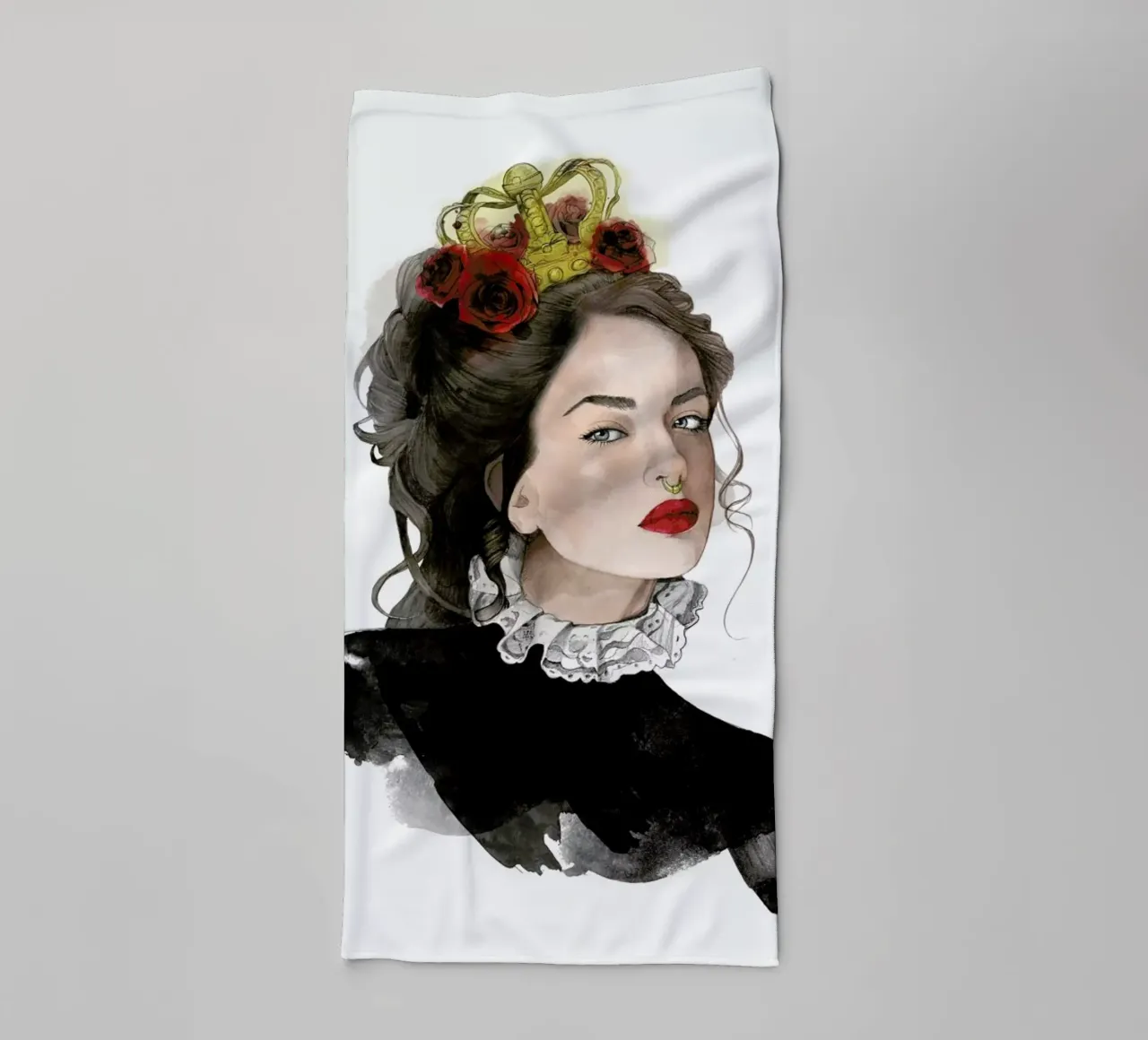 Queen towel by Ina Stanimirova