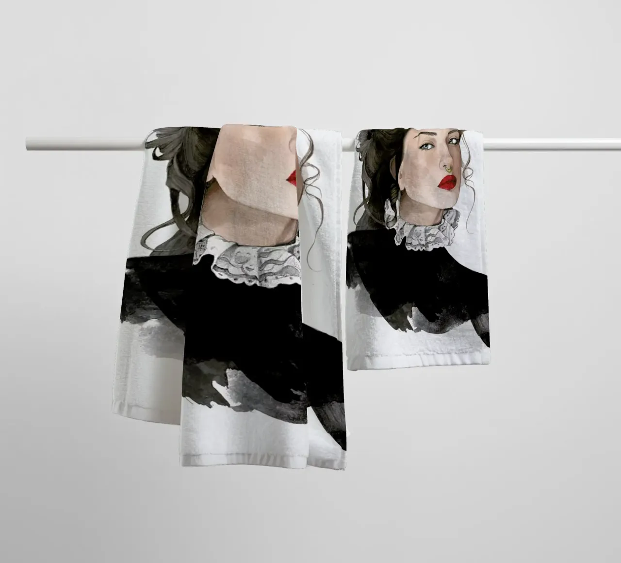 Queen towel by Ina Stanimirova