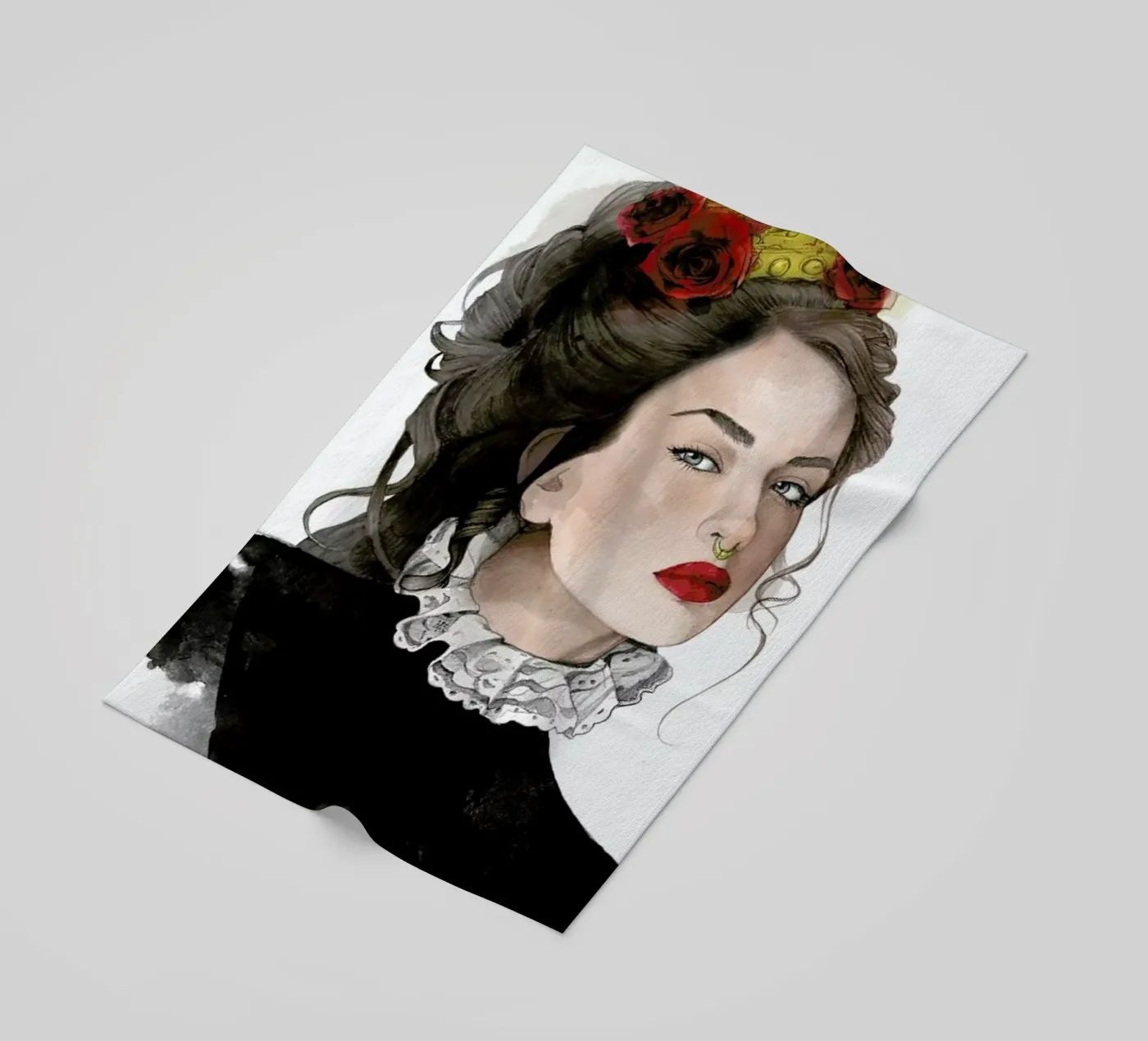 Queen Strandtuch von Ina Stanimirova