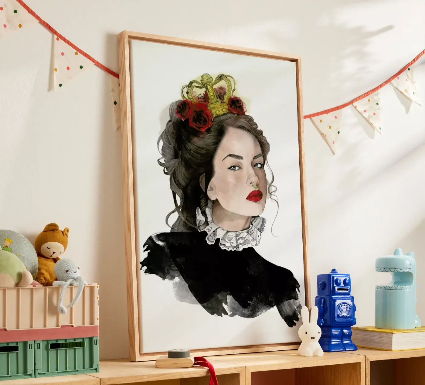 Queen canvas by Ina Stanimirova