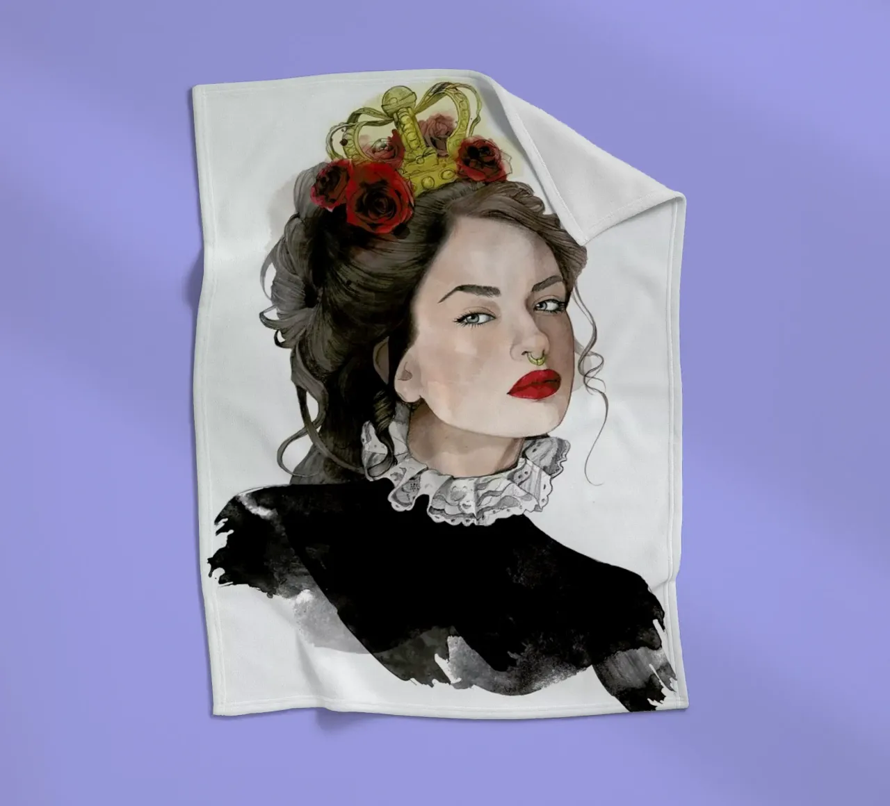 Queen Fleecedecke von Ina Stanimirova