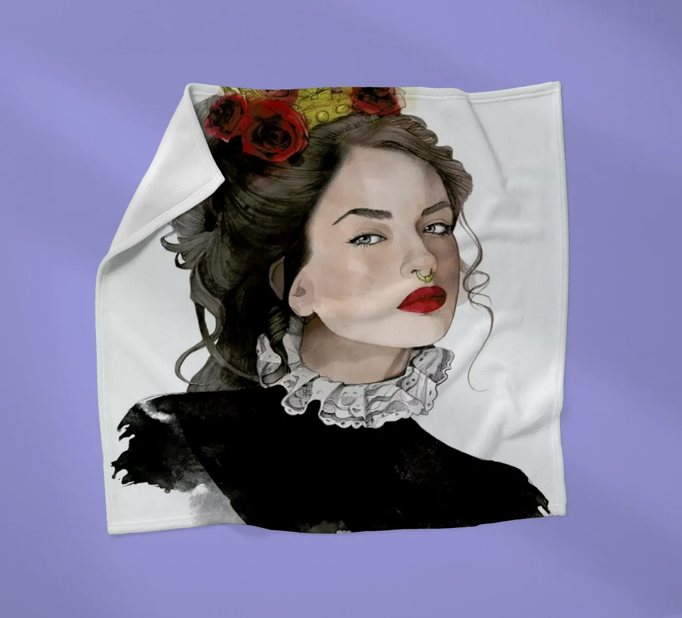 Queen coperta in pile da Ina Stanimirova